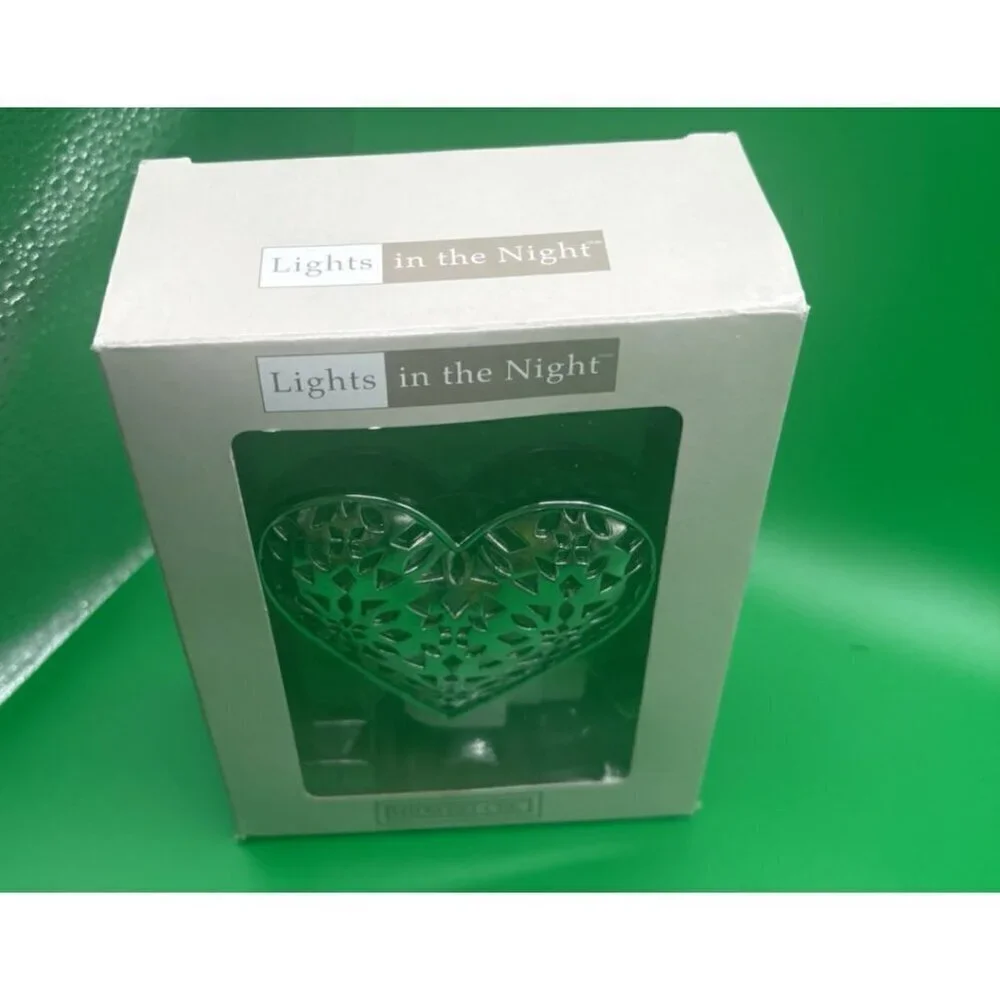 Ganz Lights in the night Nightlight Heart Metal Heart Plastic Base